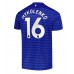 Maillot de foot Everton Vitaliy Mykolenko #16 Domicile vêtements 2025-26 Manches Courtes
